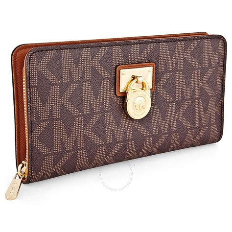 michael kors signature hamilton wallet|Michael Kors signature continental wallet.